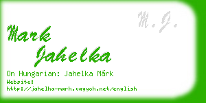 mark jahelka business card